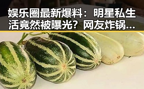 娱乐圈最新爆料：明星私生活竟然被曝光？网友炸锅啦！